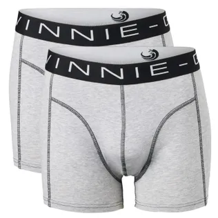 Vinnie-G Boxershorts 2-pack Grey Melange Stitches