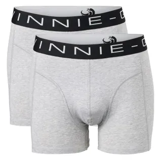 Vinnie-G Boxershorts 2-pack Grey Melange Black