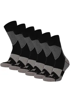Xtreme Compressiesokken Quarter 6-pack Multi Black