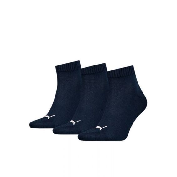 Puma Quartersokken Plain 3-pack Navy