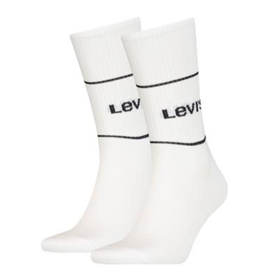 Levi's sokken Short Cut Logo Sport White 2-Pack