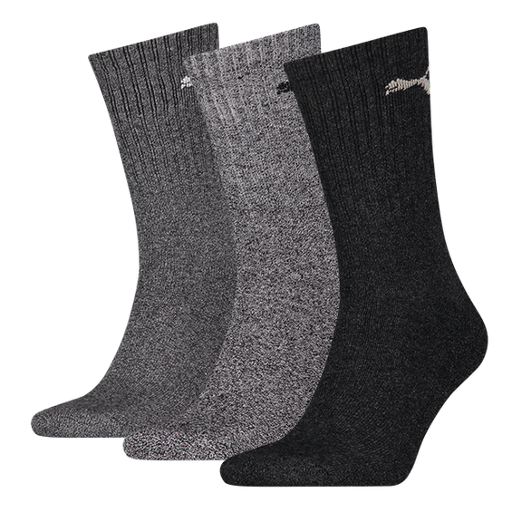 Puma Sportsokken Anthracite/Grey 3-pack