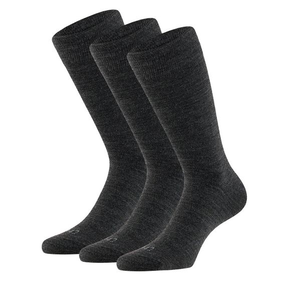 Apollo Merinowollen Sokken 3-pack Antraciet