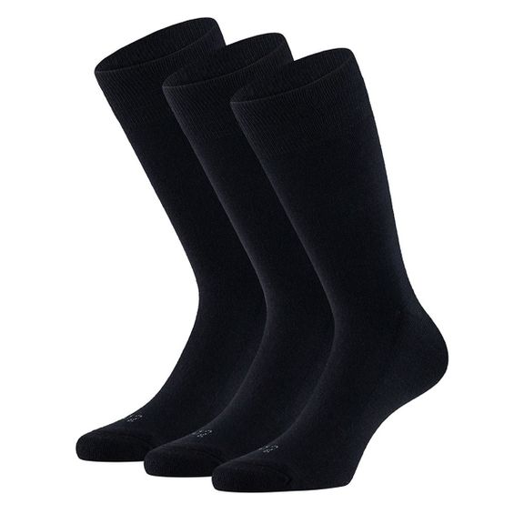 Apollo Merinowollen Sokken Badstof Zool 3-pack Navy