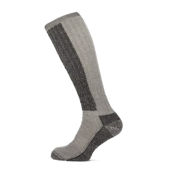 Basset Thermosokken Kniehoogte Merinowol Off White Black