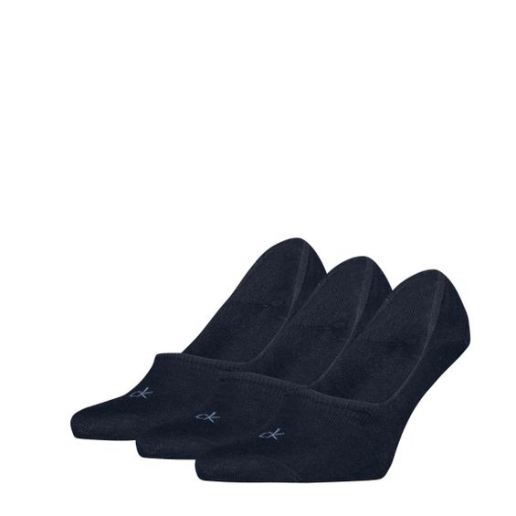 Calvin Klein Footies Heren Mid Cut 3-pack Navy