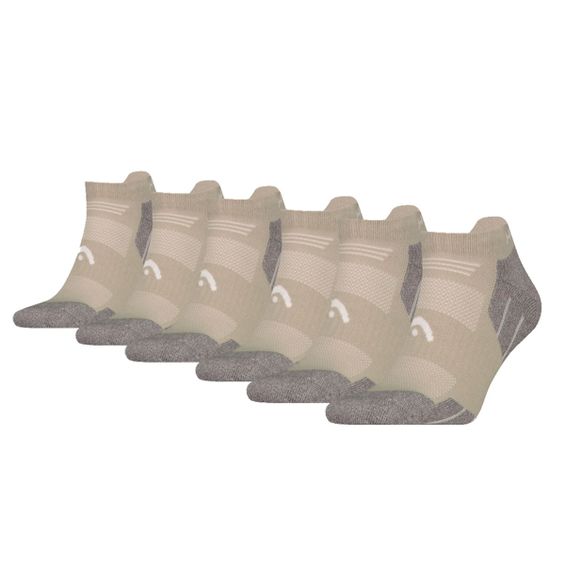 HEAD Wandelsokken All Climates Hiking Sneaker 6-pack Taupe