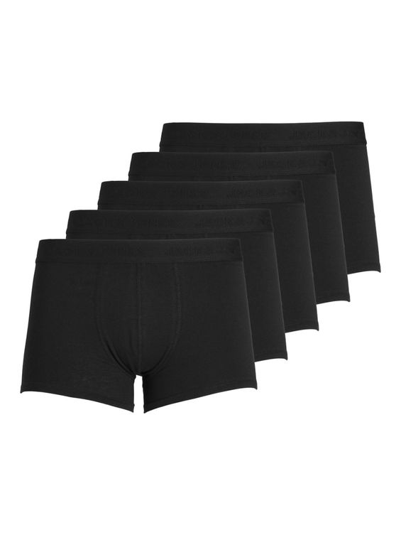 Jack & Jones Boxershorts JACTONE IN TONE Trunks 5-pack Zwart