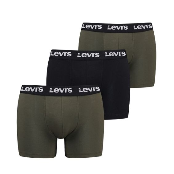 Levi's Boxershorts Repeat Logo 3-pack Khaki