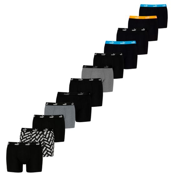 Puma Boxershorts Promo 12-pack Black Combo