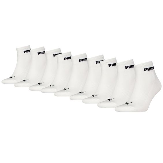 Puma Quartersokken Cushioned New Generation 9-pack Wit