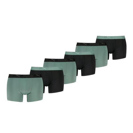Puma Sport Boxershorts Microfiber 6-pack Dark Sage / Black
