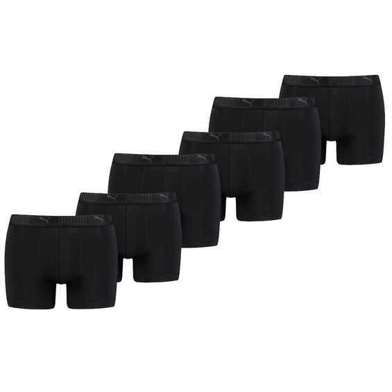 Puma Sport Boxershorts Microfiber 6-pack Zwart