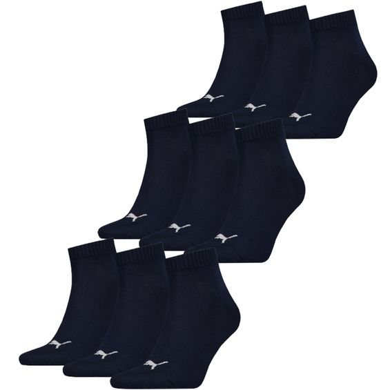 Puma Quarter Sokken Plain 9-pack Navy