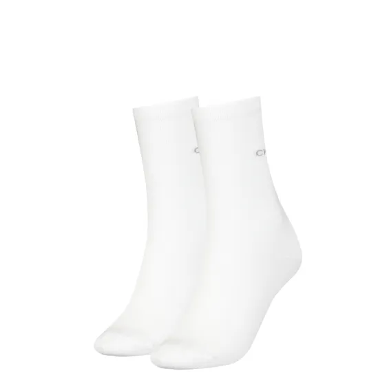 Calvin Klein Dames Sokken Classic 2-pack Wit
