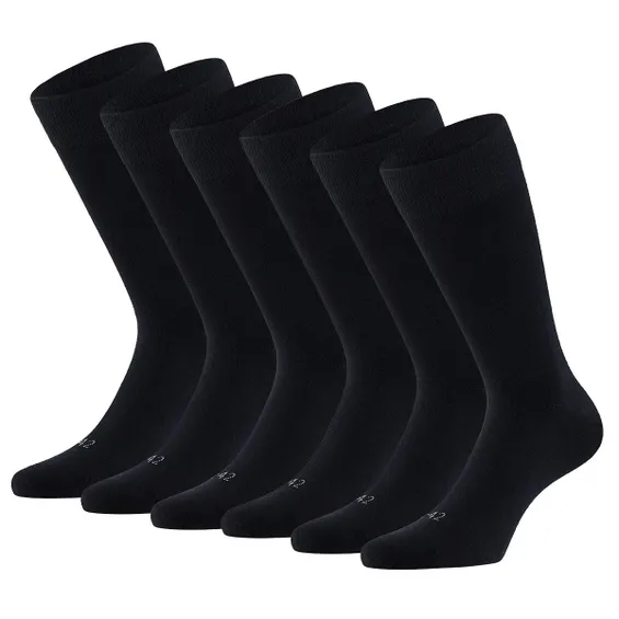 Apollo Merinowollen Sokken 6-pack Zwart