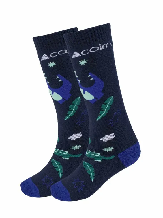 Cairn Skisokken Kinderen 2-pack Night Sky Dino