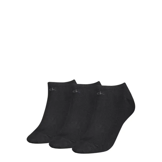 Calvin Klein Sneakersokken Dames 3-pack Zwart