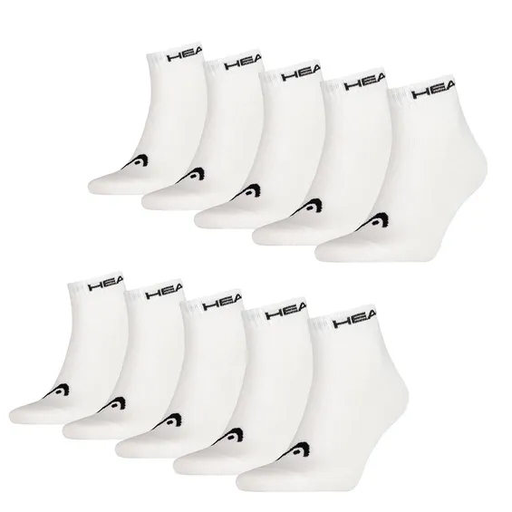 Head Sokken Quarter 10-pack Wit