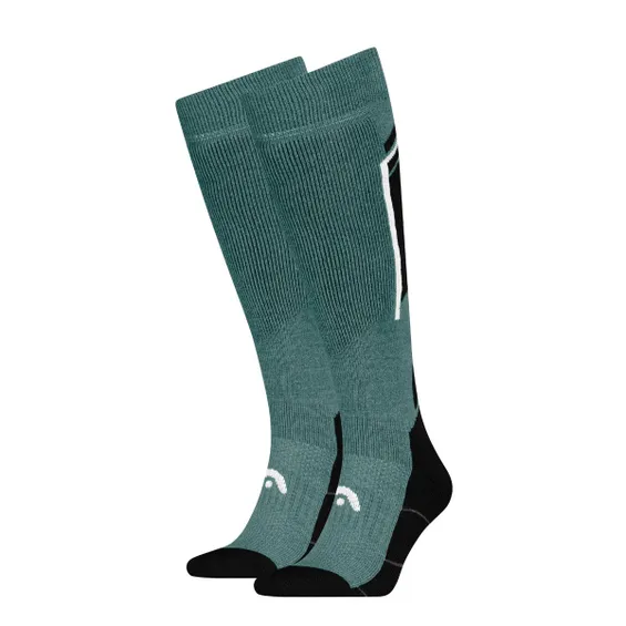 HEAD Skisokken Kneehigh 2-pack Black / Dark Sea