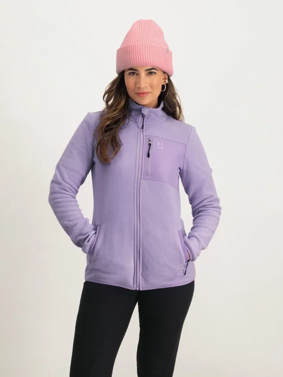 Poederbaas Four Seasons Fleece Vest Dames Lila