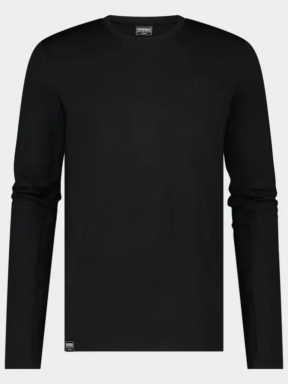 Poederbaas Four Seasons Lightweight Longsleeve Heren Zwart