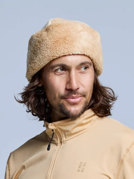 Poederbaas Muts Teddy Twist Hat Sand Multi