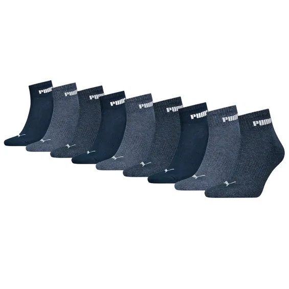 Puma Quartersokken Cushioned New Generation 9-pack Blue Combo