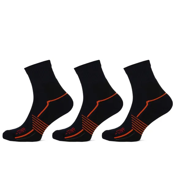 STAPP Wandelsokken Quarter Active Outdoor Bamboe 3-pack Marine