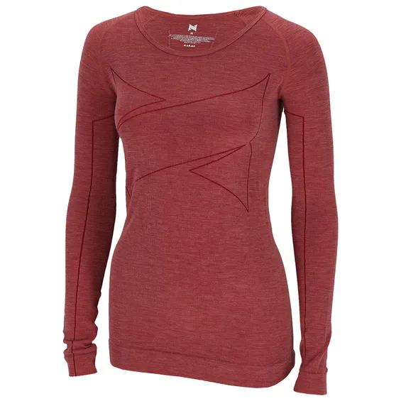 Xtreme Thermoshirt Dames Merino Wol Red Melange