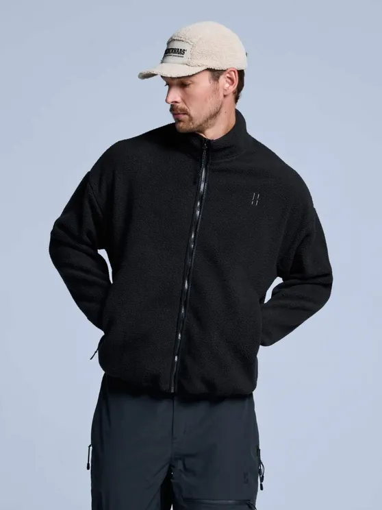 Uvex Echor Fleecejack voor heren, werkjas, outdoorjas met sherpa-fleece, zwart, XXL